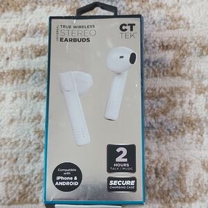 True Wireless Stereo Earbuds - White